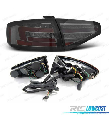 FANALI PER AUDI A4 B8 12-15 SEDAN LED DINAMICI FUMÉ A LED