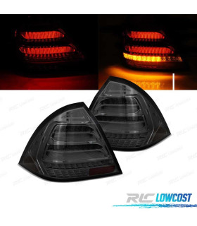 FANALI MERCEDES CLASSE C W203 SEDAN 00-04 LED DINAMICI FUMÉ