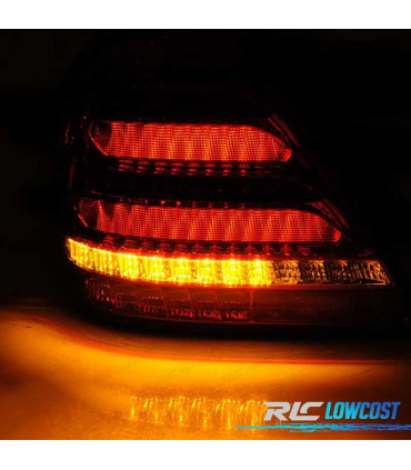 FANALI MERCEDES CLASSE C W203 SEDAN 00-04 LED DINAMICI FUMÉ