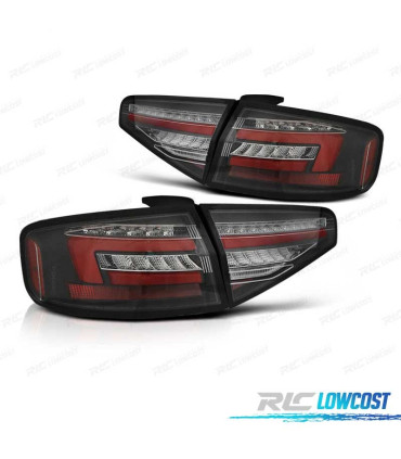 FANALI AUDI A4 B8 12-15 SEDAN A LED DINAMICI NERI PER HALOGENO