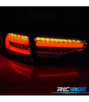 FANALI AUDI A4 B8 12-15 SEDAN A LED DINAMICI NERI PER HALOGENO
