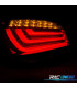 FANALI BMW E60 LCI 07-10 BERLINA LED ROSSO AFFUMICATO
