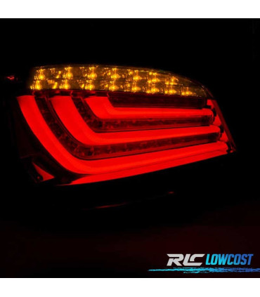 FANALI BMW E60 LCI 07-10 BERLINA LED ROSSO AFFUMICATO