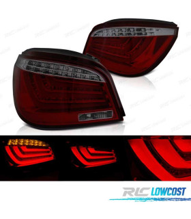 FANALI BMW E60 LCI 07-10 BERLINA LED ROSSO AFFUMICATO
