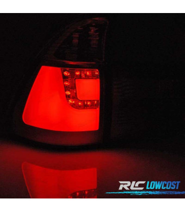 FANALI BMW X5 E53 99-03 ROSSO AFFUMICATO LED