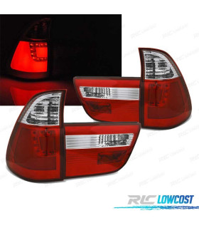 FANALI BMW X5 E53 99-03 LED ROSSO BIANCO