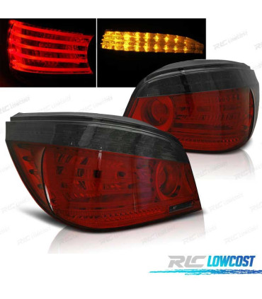 FANALI BMW E60 SEDAN 03-07 LED ROSSO AFFUMICATO
