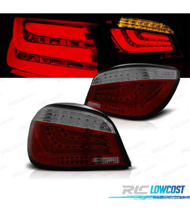 FANALI BMW E60 BERLINA 03-07 LED ROSSO AFFUMICATO