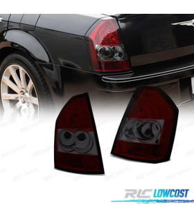 FANALI CHRYSLER 300C 300 09-10 LED ROSSO AFFUMICATO