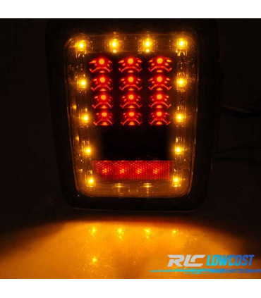 FANALI JEEP WRANGLER JK 07-18 A LED FUMÉ