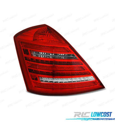 FANALI PER MERCEDES W221 CLASSE S 05-09 LED DINAMICI LOOK W222 ROSSO BIANCO