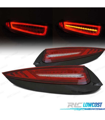 FANALI PORSCHE 911 997 09-12 LED ROSSO BIANCO