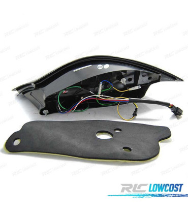 FANALI PER PORSCHE BOXSTER CAYMAN 987 09-12 BARRE LED DINAMICHE NERE AFFUMICATE