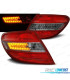 FARI LED PER MERCEDES C-CLASS W204 SEDAN 07-10 ROSSO FUMÉE LED