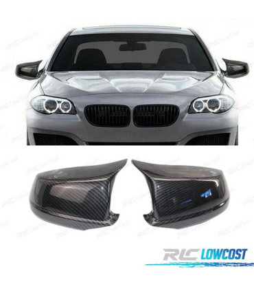 GUSCI SPECCHIETTI EFFETTO CARBONIO LOOK M BMW F10 F11 F18 11-13