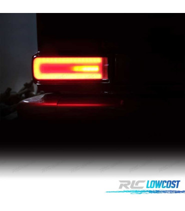 FANALI DINAMICI PER MERCEDES W463 07-17 ROSSO AFFUMICATO