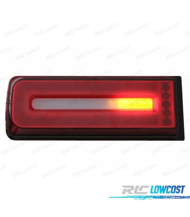 FANALI DINAMICI PER MERCEDES W463 07-17 ROSSO AFFUMICATO