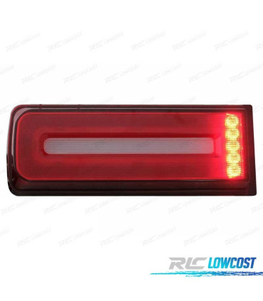 FANALI DINAMICI PER MERCEDES W463 07-17 ROSSO AFFUMICATO