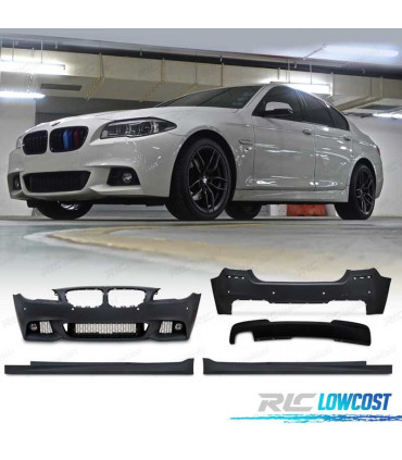 KIT CARROZZERIA BMW F10 10-13 PARAURTI + PEDANE LOOK M