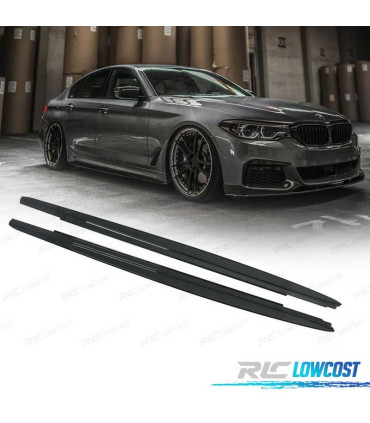 AGGIUNTE PEDANE BMW G30 G31 17- LOOK M PERFORMANCE NERO LUCIDO