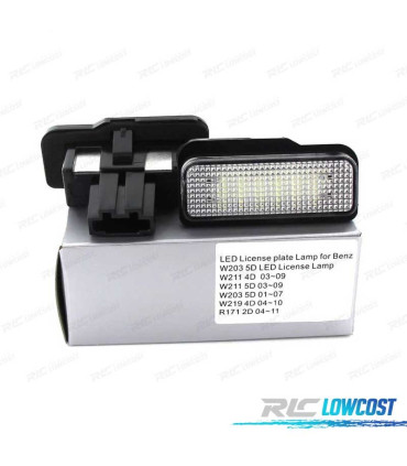 LUCI TARGA A LED PER MERCEDES CLASSE C W211 W203