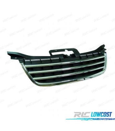 GRIGLIA PER VOLKSWAGEN VW TOURAN 03-06 COLORE NERO CON GRIGLIE CROMATE