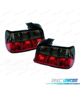 FANALI PER BMW SERIE 3 E36 90-97 ROSSO AFFUMICATO