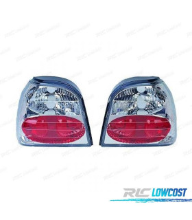 FANALI PER VOLKSWAGEN VW GOLF 3, 91-97 FONDO CROMATO