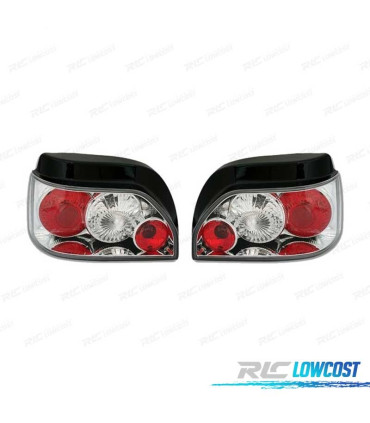 FANALI PER RENAULT CLIO 1 90-98. FINITURA CROMATA