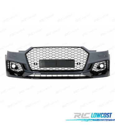 PARAURTI ANTERIORE AUDI A4 B9 15-19 LOOK RS4 PDC NERO