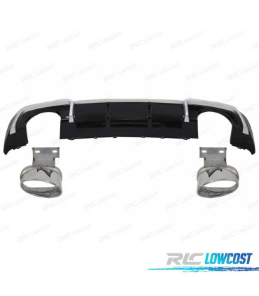 DIFFUSORE AUDI A3 8V 16-20 LOOK RS3 + TERMINALI DI SCARICO