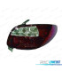 FANALI PER PEUGEOT 206 98-09 ROSSO AFFUMICATO