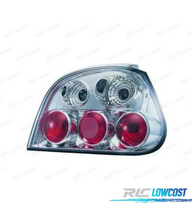 FANALI PER RENAULT MEGANE, 99-02 FONDO CROMATO