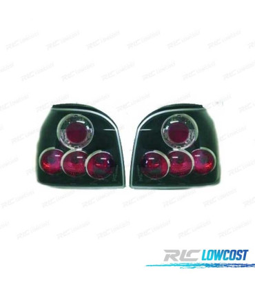 FANALI POSTERIORI PER VOLKSWAGEN VW GOLF 3 91-97 FONDO NERO