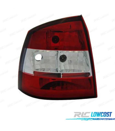 FANALI OPEL ASTRA G 3P 5P 97-04 ROSSO BIANCO