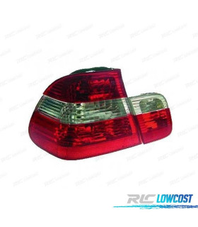 FANALI BMW E46 98-01 ROSSO BIANCO