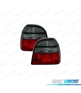 FANALI PER VOLKSWAGEN VW GOLF 3 91-97. ROSSO-FUMÉ