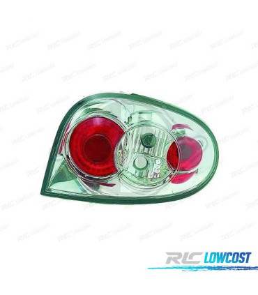 FANALI RENAULT MEGANE 96-99 LED FONDO CROMATO