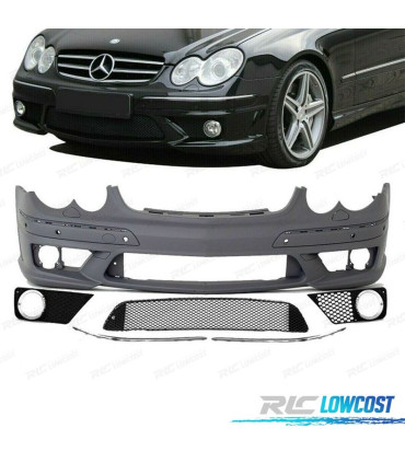 KIT CARROZZERIA PARAURTI E MINIGONNE LOOK AMG PER MERCEDES CLK 200-500 W209 C209 02-09