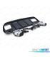 DIFFUSORE MERCEDES CLASSE A W176 12-18 LOOK A45 AMG NERO LUCIDO + TERMINALI DI SCARICO