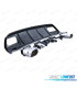 DIFFUSORE MERCEDES CLASSE A W176 15-18 LOOK A-45 AMG NERO LUCIDO + TERMINALI DI SCARICO