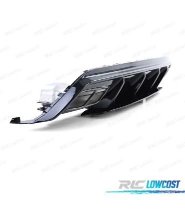 DIFFUSORE MERCEDES CLASSE A W176 15-18 LOOK A-45 AMG NERO LUCIDO + TERMINALI DI SCARICO