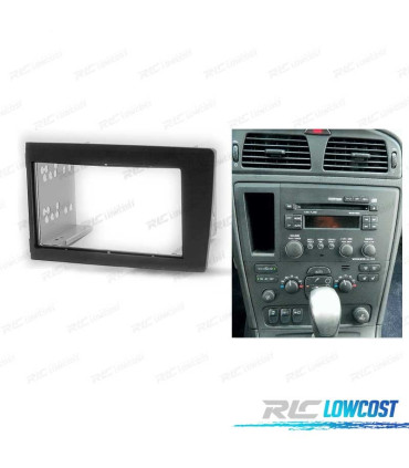 CORNICE NERA RADIO 2-DIN PER VOLVO S60 00-04 V70 XC70 01-04