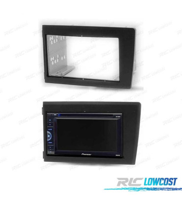 CORNICE NERA RADIO 2-DIN PER VOLVO S60 00-04 V70 XC70 01-04