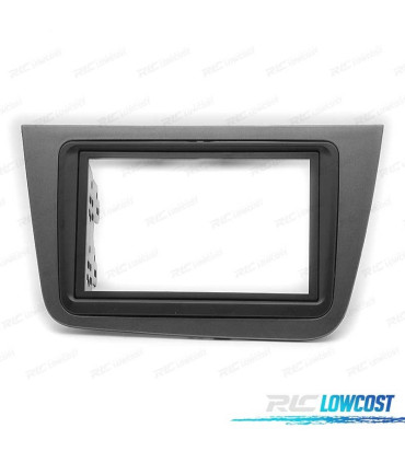 Telaio radio 2-DIN grigio per SEAT ALTEA TOLEDO.