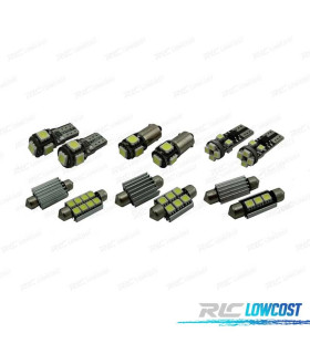 KIT 10 LAMPADE LED INTERNE PER VOLKSWAGEN VW SCIROCCO R 3R 09-17