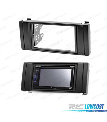 CORNICE NERA PER AUTORADIO 2-DIN PER BMW SERIE 5 E39 E X5 E53