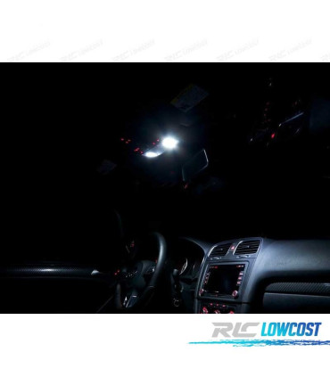 KIT 10 LAMPADE LED INTERNE PER VOLKSWAGEN VW GOLF 6 MK6 MKVI GTI 10-14
