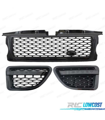 GRIGLIA + PINNE RANGE ROVER SPORT 06-09 EDIZIONE NERA