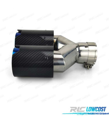 TERMINALI DI SCARICO BMW LOOK M PERFORMANCE BLU CARBONIO